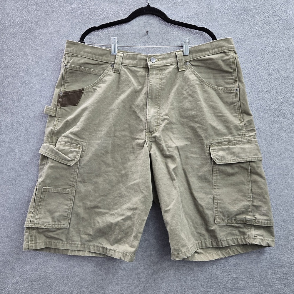 Wrangler Men Shorts 40 Brown Cargo Canvas 10WMWR3BR Gorpcore 11" Inseam READ